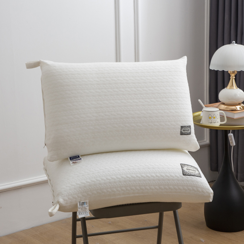 恒源祥护颈椎助睡眠软低整头亲肤针织棉枕芯学生宿舍成人家用枕头