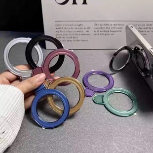 创意多功能超薄便携手机支架指环扣可横竖放防摔粘贴式手机壳背面