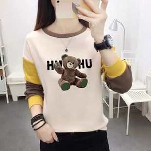 2026年秋季宽松卫衣女款套头小衫春秋女士薄款大码长袖上衣服女装