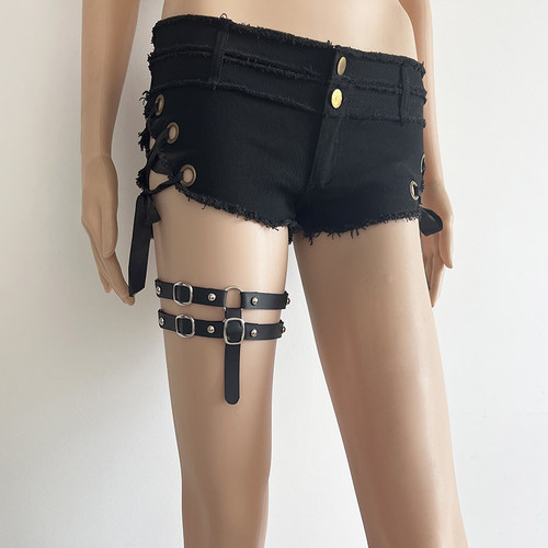 女团舞蹈直播cos腿环绑带