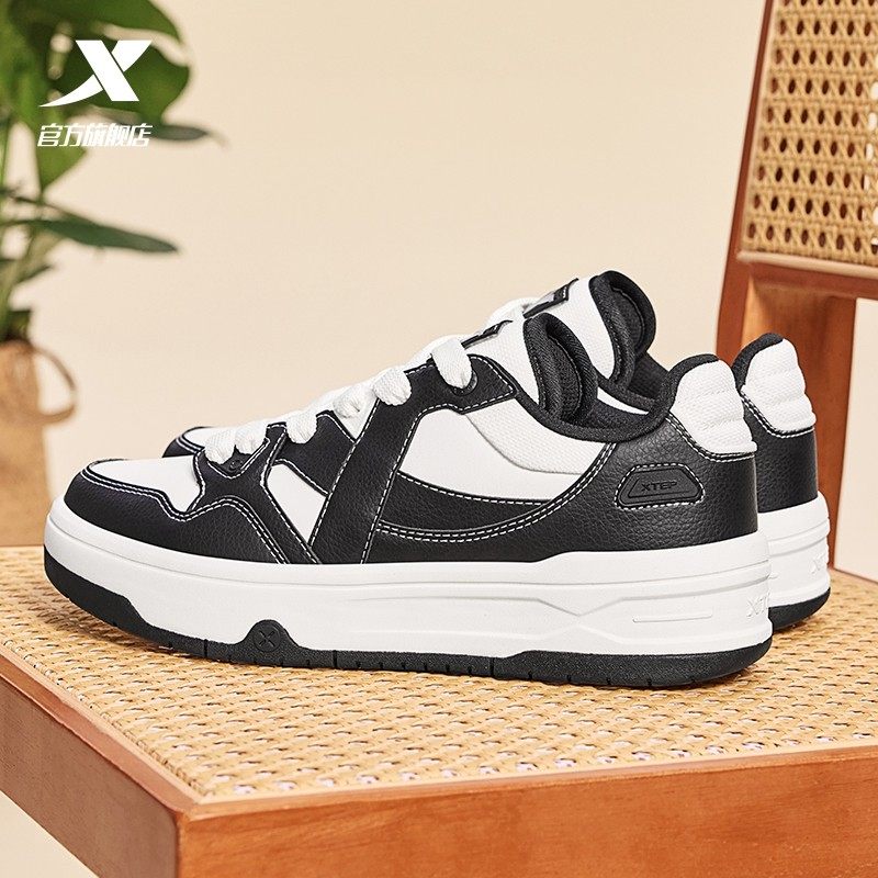 特步maxx2|板鞋男鞋冬季新款复古厚底休闲鞋情侣革面轻便运动鞋女,运动鞋new,板鞋,淘宝优惠券,粉丝福利购,淘宝优惠卷