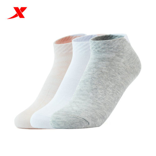 特步正品男女款短筒防臭运动袜子