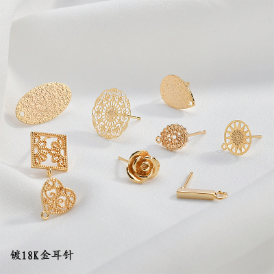 水滴耳钉手工饰品材料