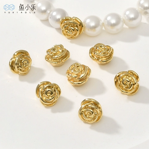 Браслет из бисера, ожерелье, бусины, аксессуары, золото 18 карат, золотой цвет, DIY