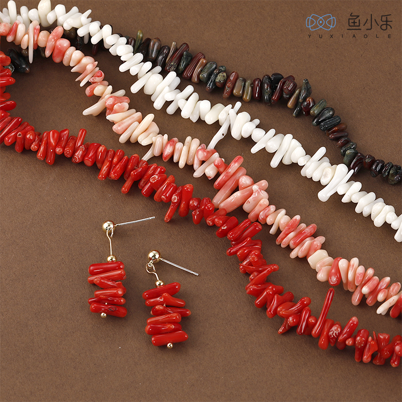 diy碎石不规则项链耳饰品散珠