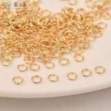 Медные колечки для украшений и бижутерии, аксессуар ручной работы, аксессуары, 14 карат, 18 карат, золотой цвет, DIY