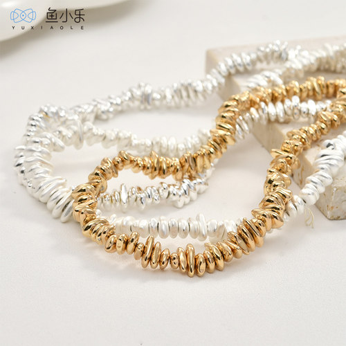 碎金碎银黑胆石电镀碎石DIY材料