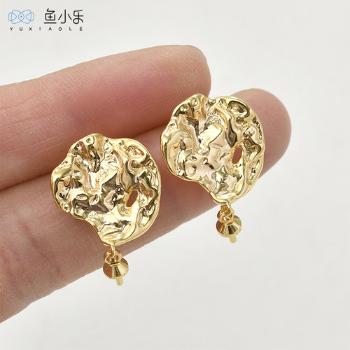 铜不规则异形凹凸面羊眼钉耳针