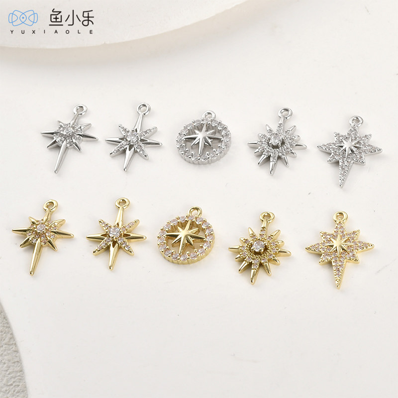 14k电镀真金保色六星芒十字满钻吊坠diy手作手链项链耳饰配件材料,饰品/流行首饰/时尚饰品新,其他DIY饰品配件,淘宝优惠券,粉丝福利购,淘宝优惠卷