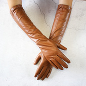 长羊皮手套女真皮长款 加绒保暖加大男生 百搭秋冬季 触摸屏薄款 时尚