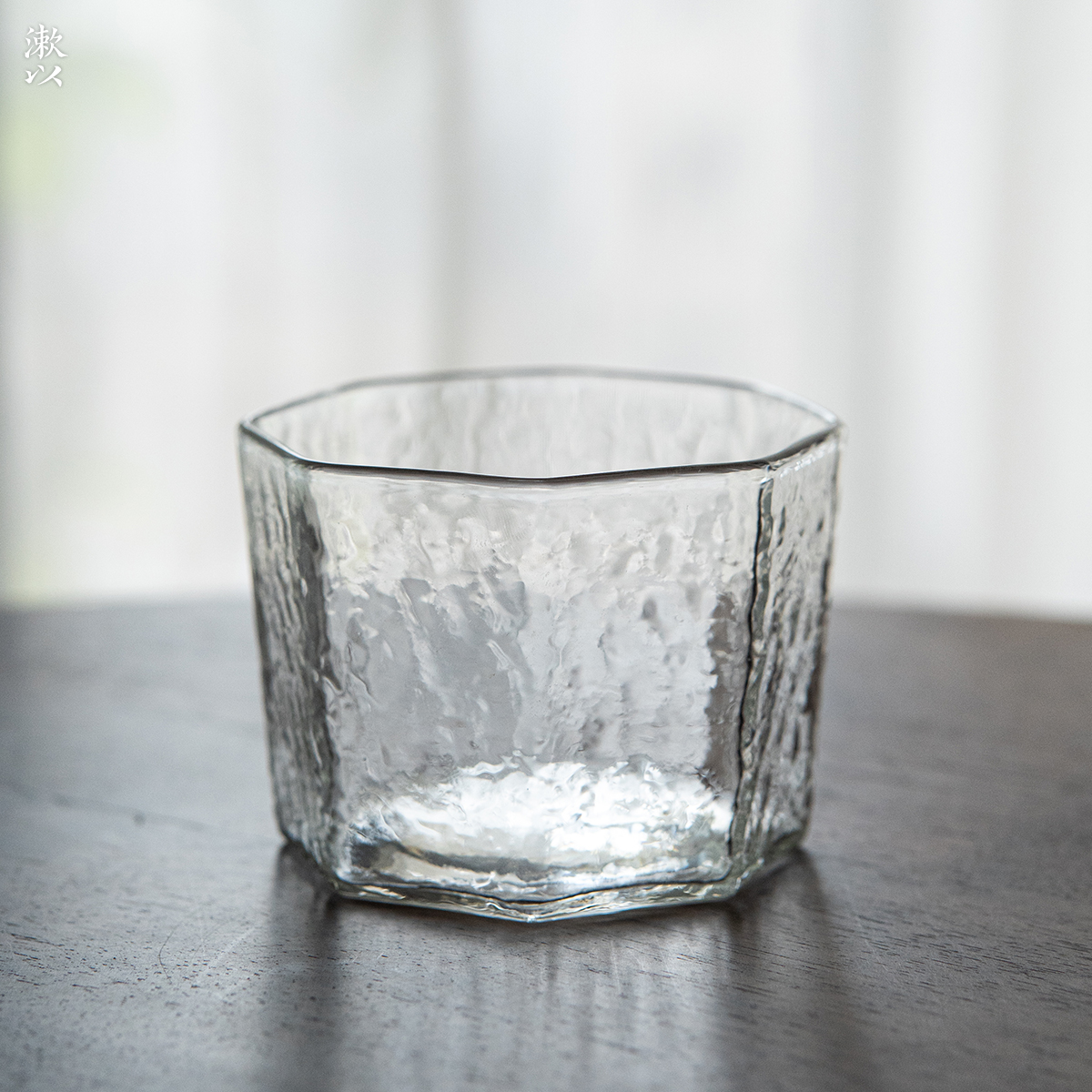 漱以家用手工高硼硅玻璃杯锤纹