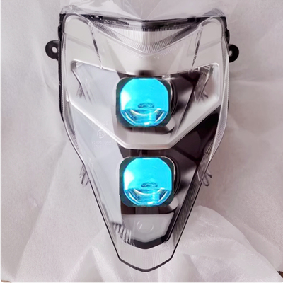 春风400NK650NK150NK狒狒125ST大灯LED透镜恶魔眼调色前大灯总成