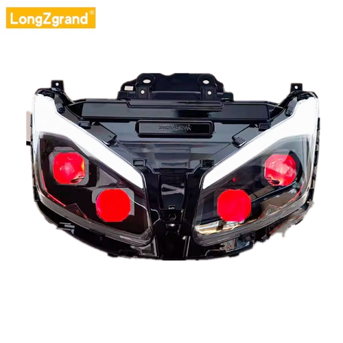 适用于本田NPF125大灯透镜WH125T-13A改装led前照灯调色魔眼总成