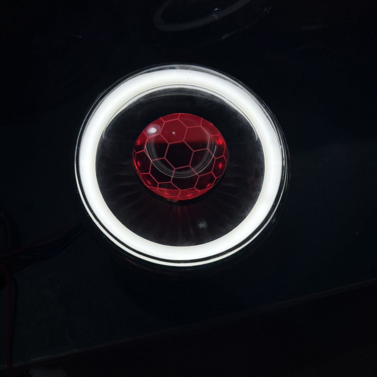 小牛N1S大灯改装led透镜 电动车升级增亮双光恶魔眼调色总成