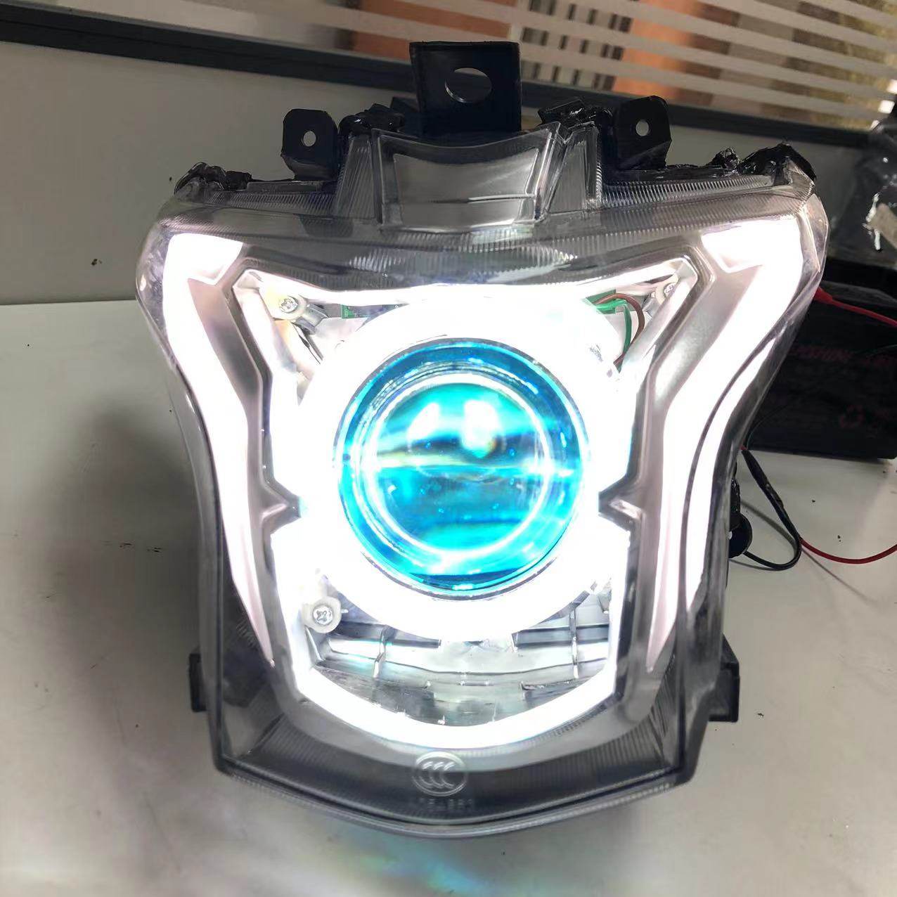 适用本田CB400X/F大灯CBF150R SDH150-25改装总成天使魔眼LED透镜