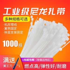 2元包邮 LPMNSD 尼龙扎带 4*200 2.6mm宽 100条