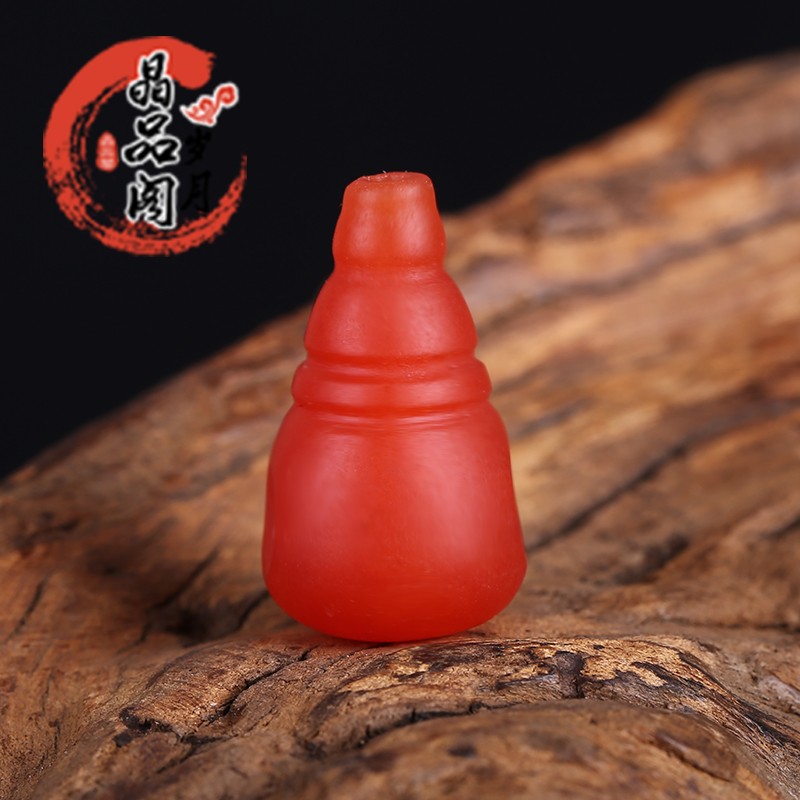 一体满肉柿子红多宝配珠三通佛头