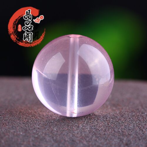 圆珠粉晶散珠水晶全净体