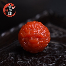 DIY аксессуары 保山南红龙珠配珠单颗珠子散珠文玩手串配珠单珠隔珠菩提金刚配饰