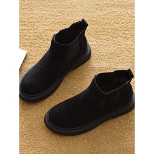 包邮欧美外贸秋冬平跟马丁靴短靴平底时装靴鞋靴及踝靴女靴子