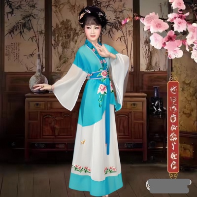 越剧丫鬟京剧服装戏曲戏剧古装坎肩戏剧舞台演出服饰长坎肩七仙女