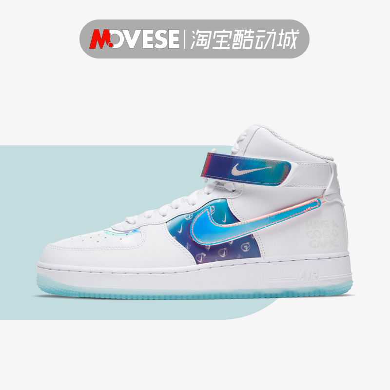 Nike耐克Air Force 1 AF1女空军一号电玩镭射换钩板鞋DC2111-191 运动鞋new 运动休闲鞋 原图主图