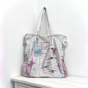 意向金 | 原创yamikawa可爱星星眼印花缎面大容量多用双肩琴谱包