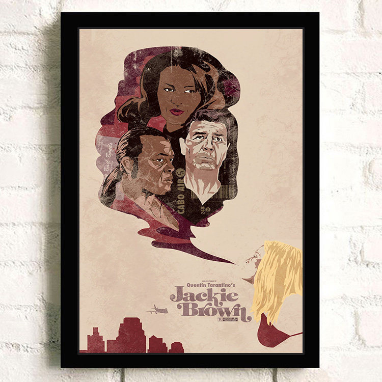 八恶人/危险关系杀死比尔刑房/金刚不坏昆汀电影海报装饰相框挂画