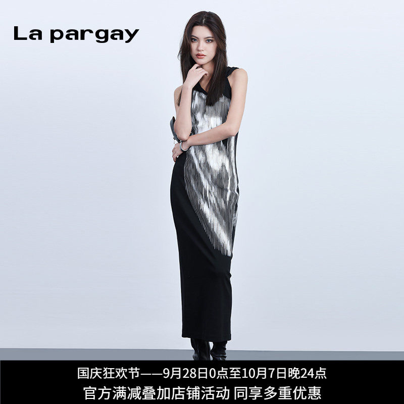 Lapargay无袖连衣裙女