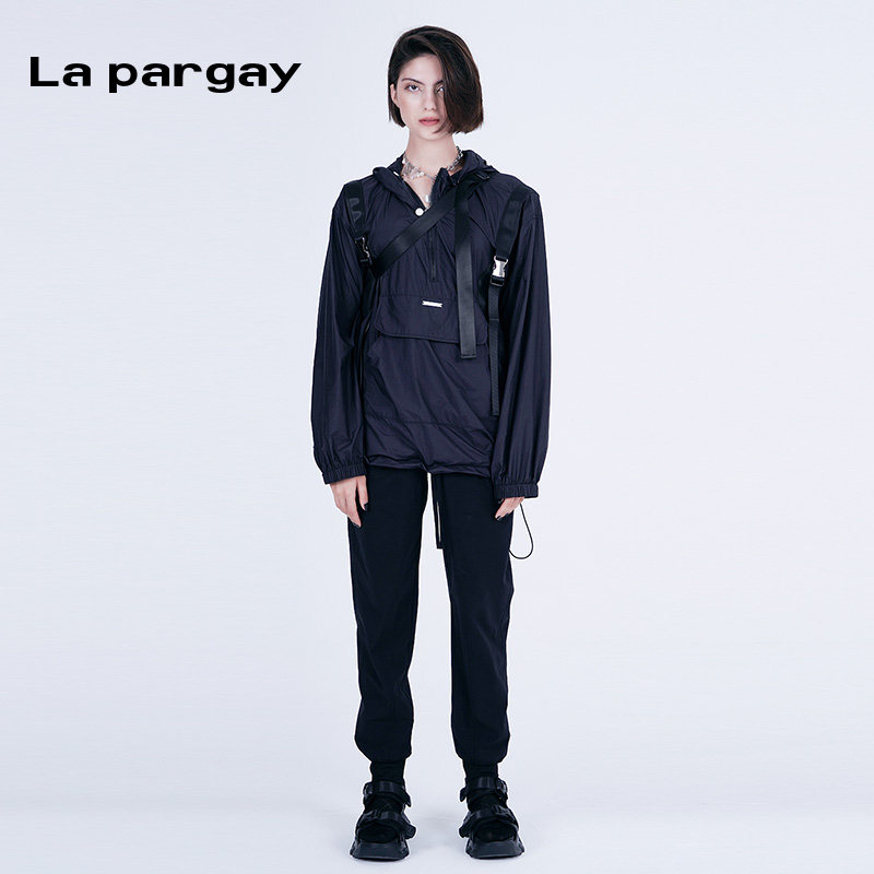 纳帕佳长袖连帽工装风套头衫2024春夏新款女式设计感户外防晒上衣,女装/女士精品,时尚防晒服,淘宝优惠券,粉丝福利购,淘宝优惠卷