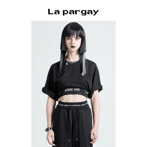 五分袖街头lapargayT恤