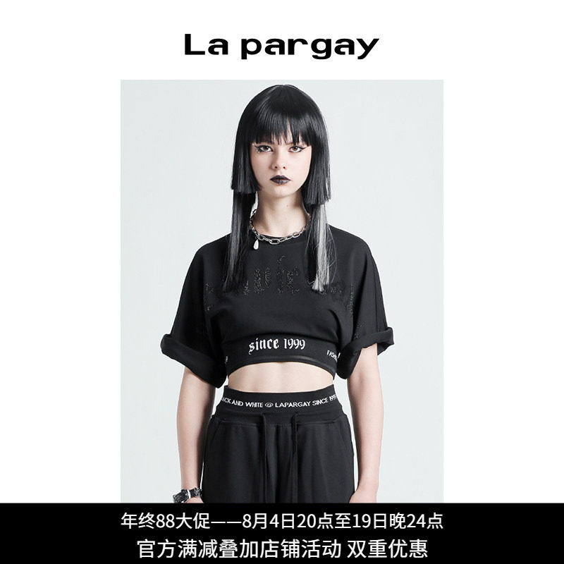 五分袖街头lapargayT恤