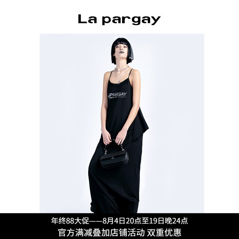 无袖吊带印花连衣裙Lapargay