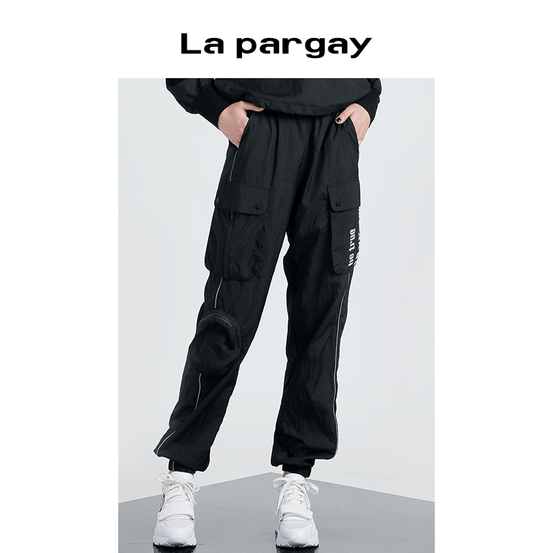 街头lapargay薄款印花休闲裤
