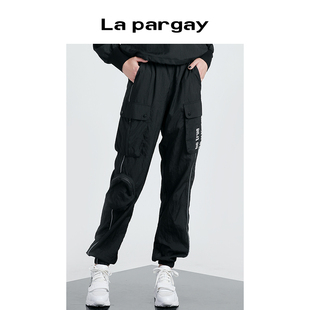 女装 印花休闲裤 黑白色裤 百搭薄款 潮 子时尚 Lapargay纳帕佳2024新款