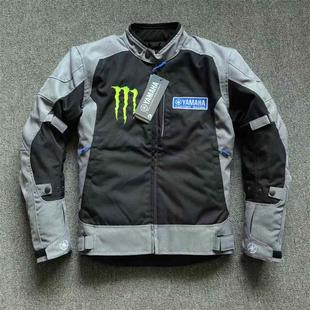 新款冬季摩托车休闲骑行服防寒保暖机车街车骑行夹克防摔耐磨黑色