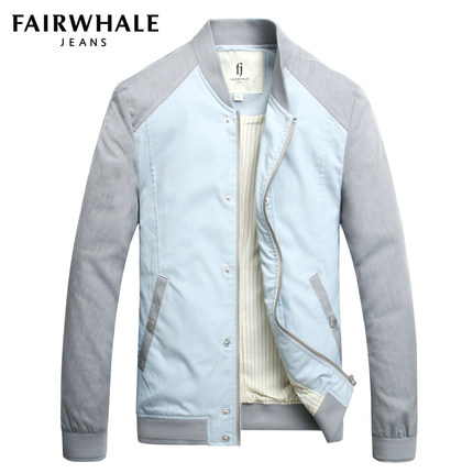 马克华菲夹克男士外套2017春季韩版修身春秋男装青年棒球服外衣潮