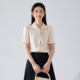 小个子设计感小众高级感休闲套装 白色短袖 2026新款 女夏季 衬衣 衬衫
