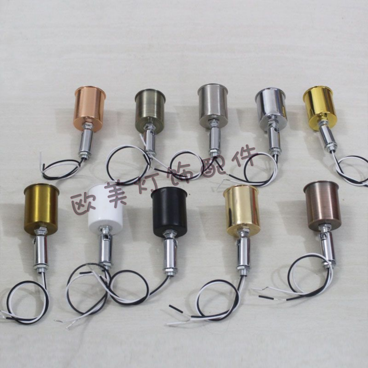 定制 定制 E27/E14灯头转向万向灯座耐高温陶瓷螺口灯头全铜灯坐