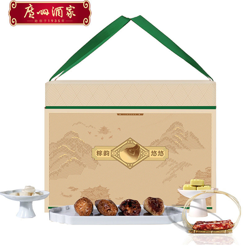 广州酒家粽韵悠悠端午礼盒2240g鲍汁肉粽多口味咸甜粽端午送礼品