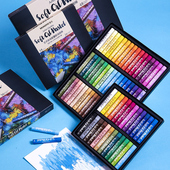 韩国进口盟友MOPA 儿童软性重彩油画棒中粗专业绘画油画棒MOPV24色36色48色72色绘画艺术达人专业级油画棒