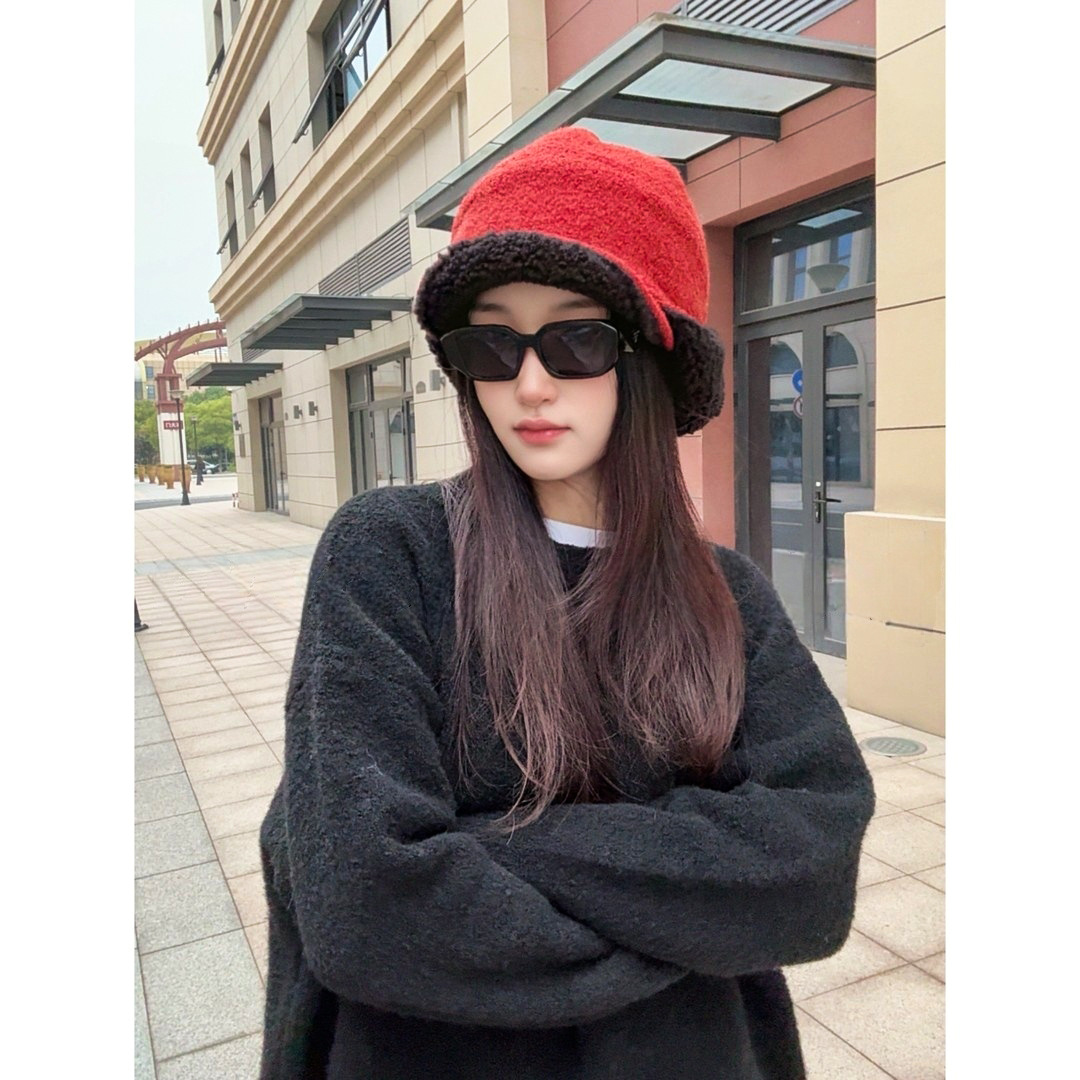 飞行帽子女秋冬季加绒雷