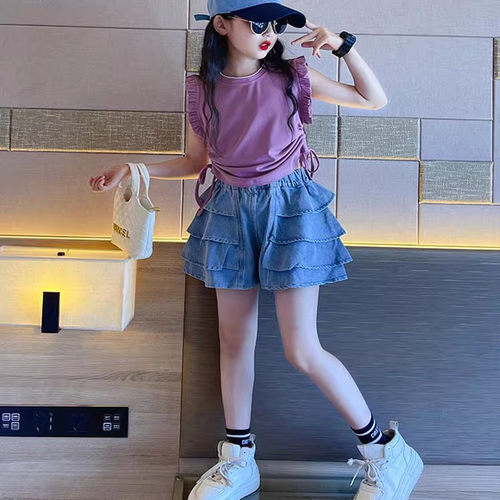 女童夏装套装2026新款儿童洋气裙子夏季女孩大童炸街童装连衣裙夏