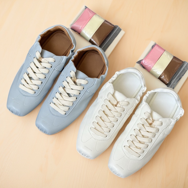 东莞外贸芭蕾风真皮运动鞋