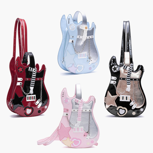 HIATUS原创银粉色吉他包