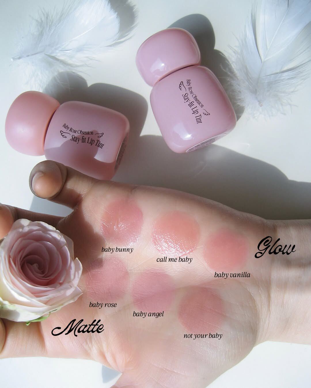 4月新品韩国 Fwee唇釉 Baby Rose 婴儿玫瑰系列 水光哑光 林娜琏