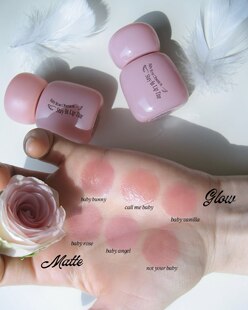 4月新品韩国 Fwee唇釉 Baby Rose 婴儿玫瑰系列 水光哑光 林娜琏