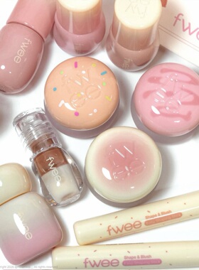 6月新 Fwee香草甜品系列腮红唇泥唇釉唇蜜唇颊两用Oliveyoung大促