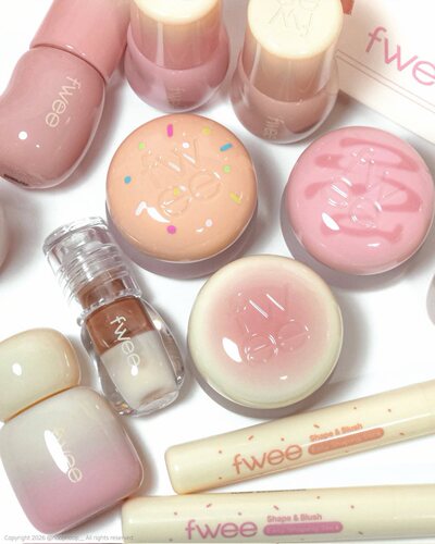 6月新 Fwee香草甜品系列腮红唇泥唇釉唇蜜唇颊两用Oliveyoung大促