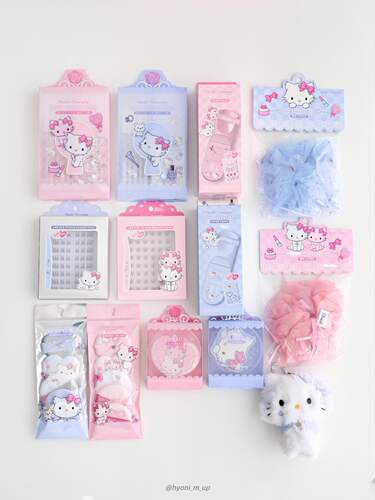 韩国fillimilli新款HelloKitty限定爱心粉扑干湿两用 俏咪联名